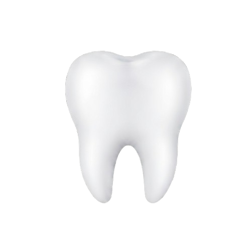 Bright white tooth illustration